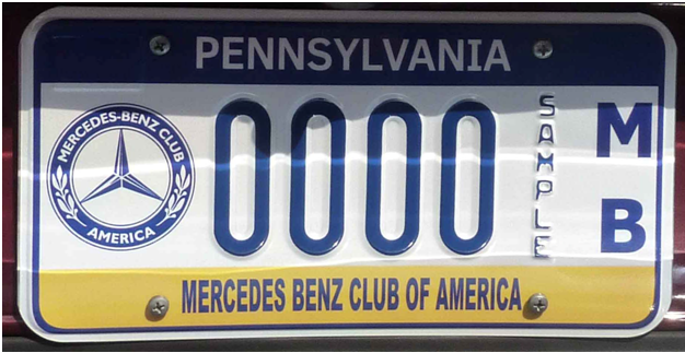 MBCA License Plate
